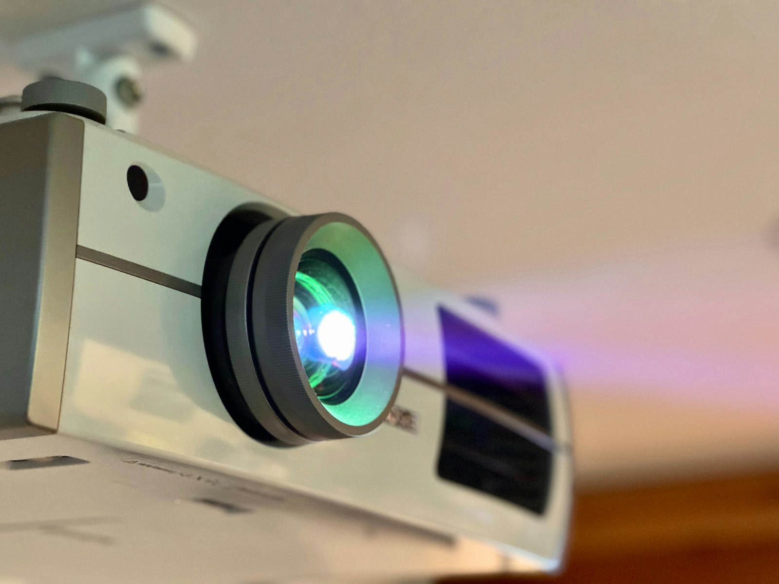 Ceiling-mounted projector installed and commissioned in a Sydney boardroom
